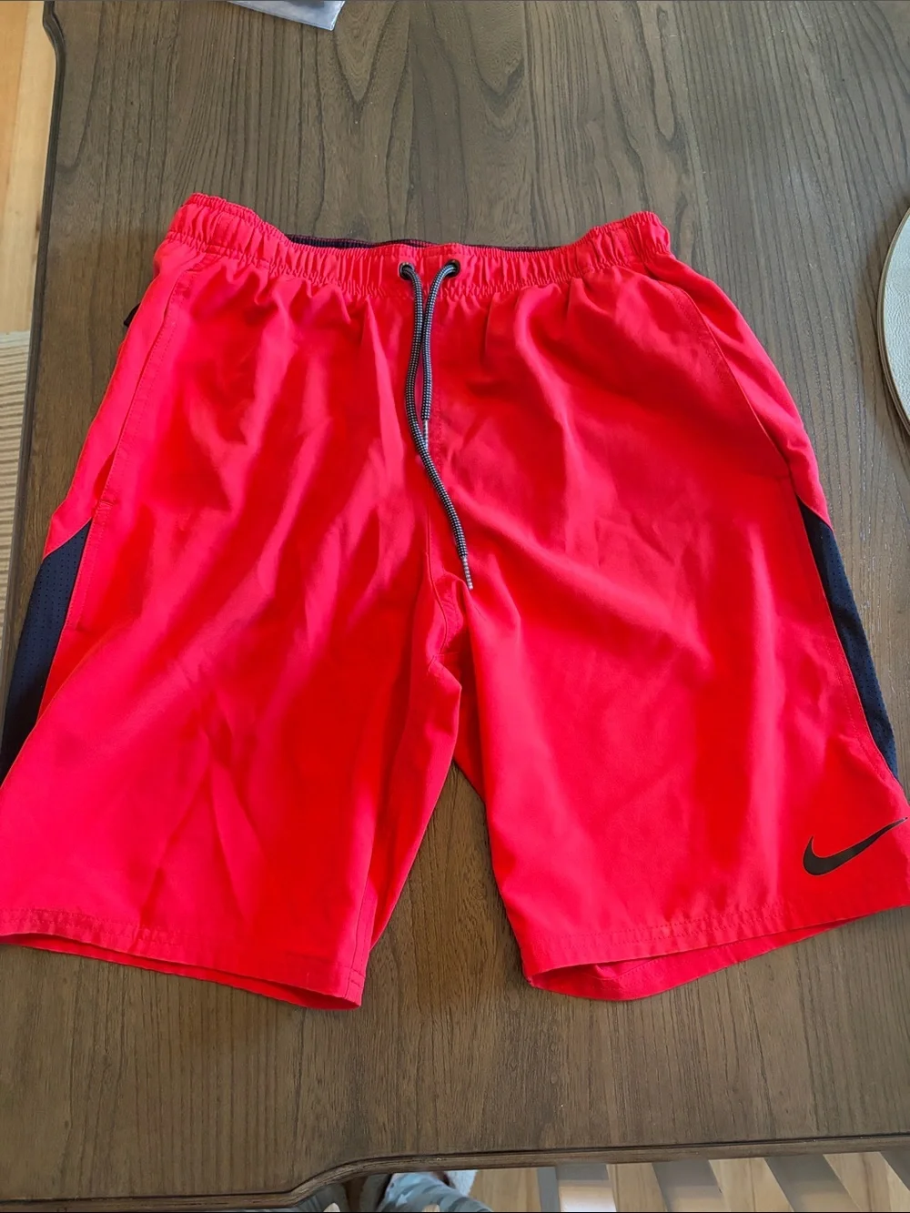 Nike Bright Red bathing suit with Black Accents